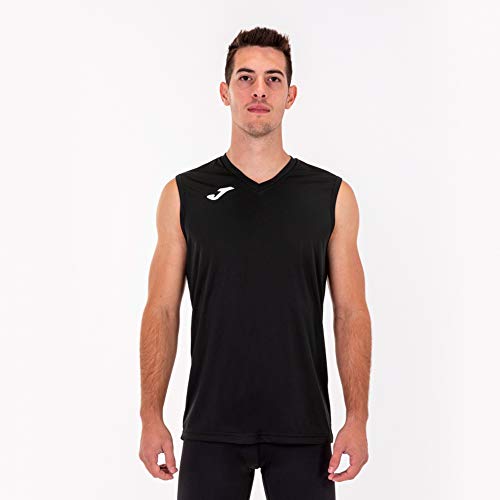 Joma Combi Camiseta Entrenamiento, Hombres, Negro, M