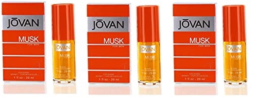 Jovan Almizcle para hombre Colonia Spray 29 ml 3 Pack