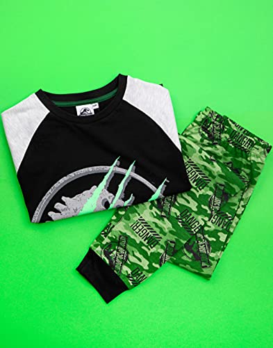 Jurassic World Pijamas Boys Kids Camo Camiseta Pantalones Cortos o Opciones de p 11-12 años