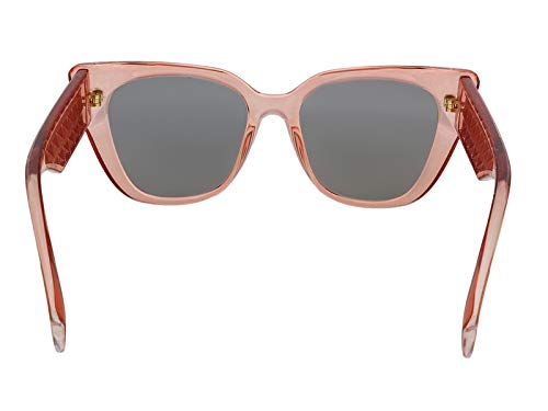 Just Cavalli JC782S-72C Gafas de Sol, Shiny Rose/Mirror Grey, 53 para Mujer