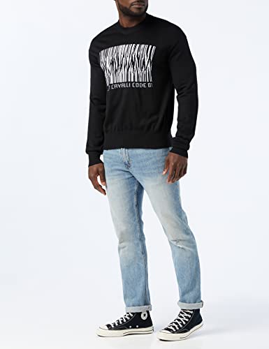 Just Cavalli Pullover Suter Pulver, 900 Black, S para Hombre