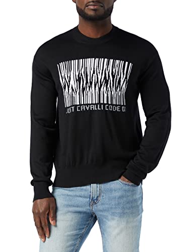 Just Cavalli Pullover Suter Pulver, 900 Black, S para Hombre