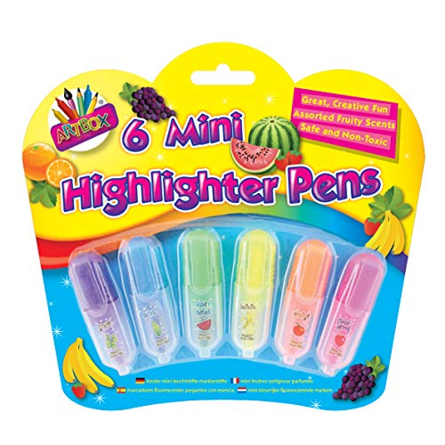 Just Stationery - Mini rotuladores fluorescentes perfumados (6 unidades)