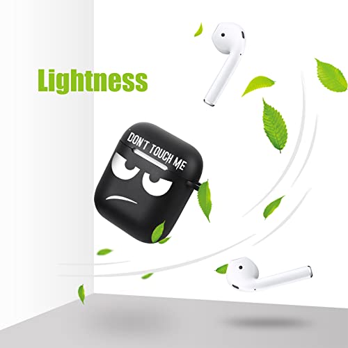 Jusy Compatible con AirPods Pro Funda Don't Touch Me Coole Aesthetic Case Carcasa con Llavero Lindo Resistente a Golpes AirPods Pro Accesorios Regalo para Hombres Niños