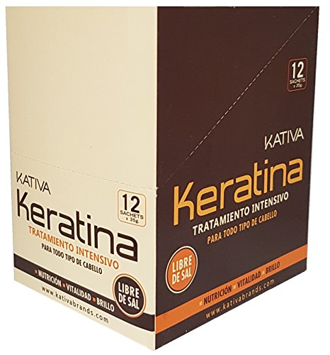 KATIVA Tratamiento de Keratina, Único, 420 Gramos, 12uni/35gr