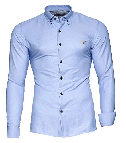 Kayhan Hombre Camisa, Oxford Lightblue XL