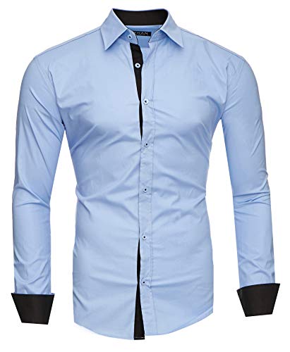 Kayhan Hombre Camisa, TwoFace Lightblue L