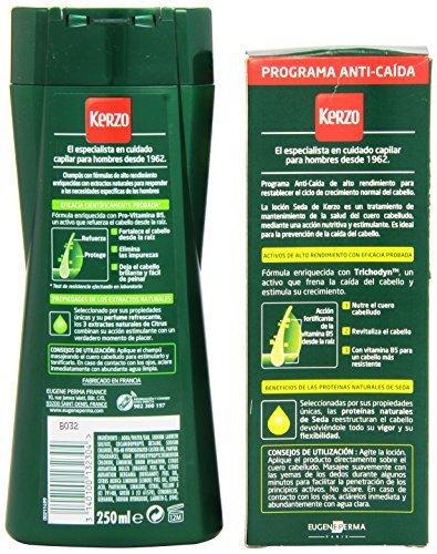 Kerzo - Seda + Fuerza - Locion mantenimiento + Champú - 250 ml + 150 ml