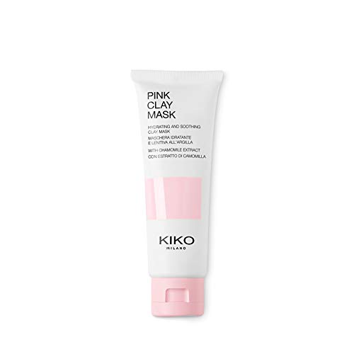 KIKO Milano Pink Clay Mask | Mascarilla facial hidratante y calmante con camomila y arcilla rosa