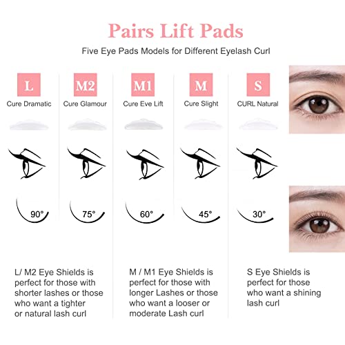 Kit de Permanente de Pestañas, Pretfy Lash Lift Kit, Kit de Elevación de Pestañas, Semipermanente Natural con Herramientas Completas, Lifting Pestañas, Ideal para Salones