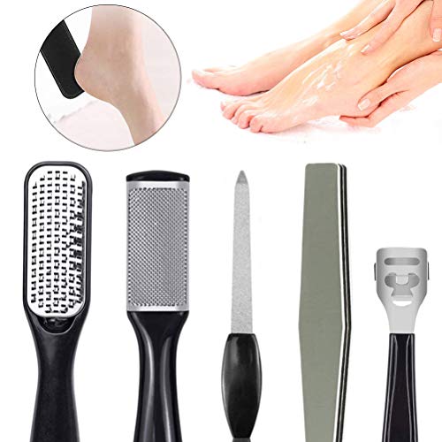 Kit para pedicura, 23 en 1, kit de herramientas para pedicura profesional, pedicura de acero inoxidable, piel muerta Kit para el cuidado de los pies para mujeres hombres salón o casa