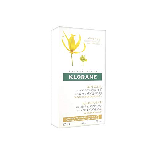 Klorane Champú con Cera de Ylang Ylang para Cabello Expuesto al Sol - 200 ml