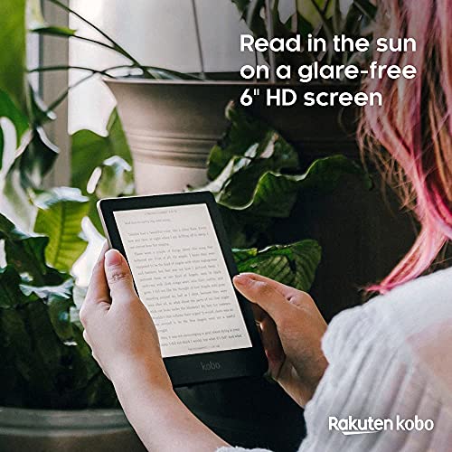 Kobo Clara HD | eReader | Pantalla táctil antirreflejos de 6” | Temperatura del color y brillo ajustables | eBooks | WiFi | 8 GB de almacenamiento | Tecnología Carta E Ink | Negro