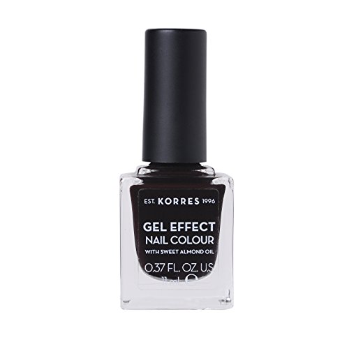 Korres Gel Effect Sweet Almond Nail Colour - 76 Smokey Plum 11 ml