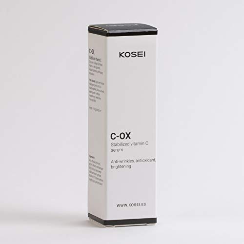 Kosei - C-OX Sérum Vitamina C - 30 ml - Tratamiento Antiedad - Efecto Antioxidante - Poder Antiarrugas - Mejora la Luminosidad - Antimanchas - Previene contra Agresiones Externas - Unisex - Vegano