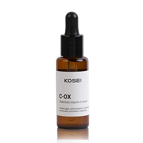 Kosei - C-OX Sérum Vitamina C - 30 ml - Tratamiento Antiedad - Efecto Antioxidante - Poder Antiarrugas - Mejora la Luminosidad - Antimanchas - Previene contra Agresiones Externas - Unisex - Vegano