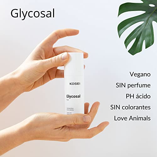 Kosei - Glycosal Peel - Peeling Facial con Ácido Glicólico - 50 ml - Efecto Exfoliante - Renovación Celular - Para la Limpieza de Poros - Sin Perfume - Con pH Ácido - Unisex - Sin Colorantes - Vegano