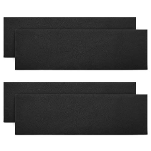 kwmobile Parachoques para Garaje - Set 4X Protector de Pared Esquina y columnas de Parking - Protectores paragolpes de Espuma - 40 x 12 x 1.5 CM Negro