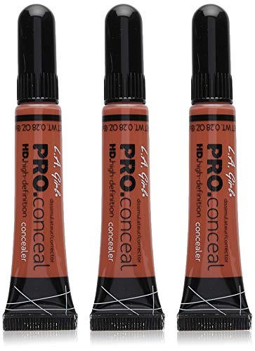 L.A. Girl Pro Coneal Hd. High Definiton Concealer 0.25 Oz #990 Orange , 3pcs by LA Girl by L.A. Girl