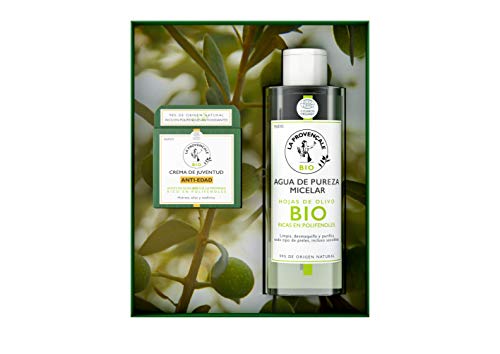 la Provençale Bio Pack Anti Edad Crema de Juventud 50Ml y Agua Micelar Anti Edad con Aceite de Oliva Bio Rico en Polifenoles Antioxidantes