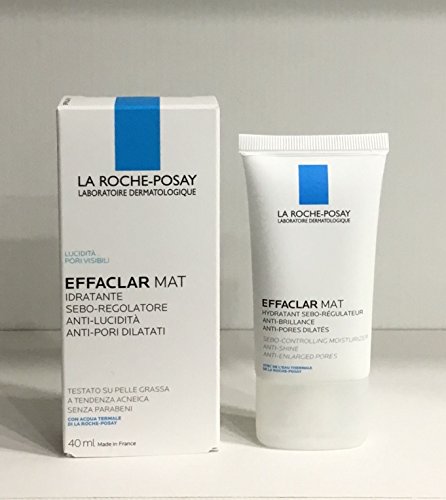 La Roche Posay - Effaclar Mat - Hidratante antibrillos, antiporos dilatados, 40 ml