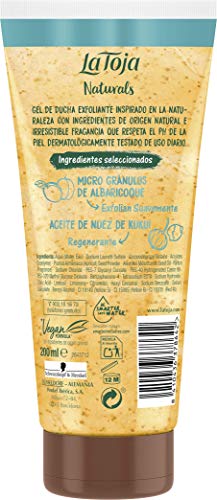 La Toja Naturals Gel de Ducha Exfoliante y Esencia de Vainilla, 200ml