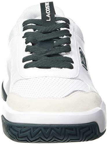 Lacoste Ace Lift 0120 2 SMA, Zapatillas Hombre, Wht/Dk Grn, 43 EU