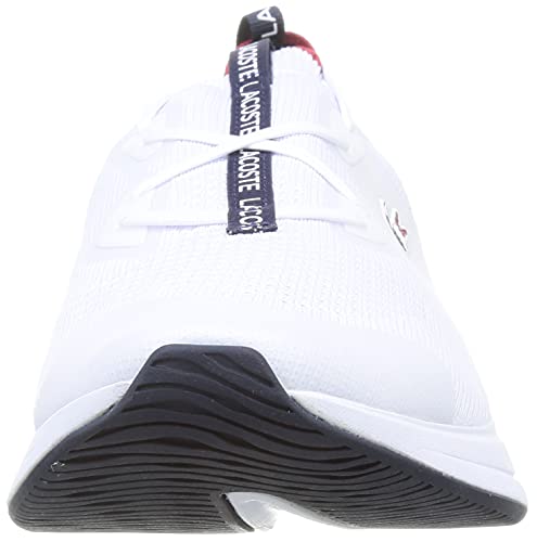 Lacoste Run SPIN KNITOLY01211 SMA, Zapatillas Hombre, Wht/Nvy/Red, 44 EU