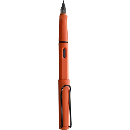 LAMY 1235677 Safari 41 - Pluma estilográfica moderna en color terracota con mango ergonómico y diseño intemporal, grosor de la pluma F