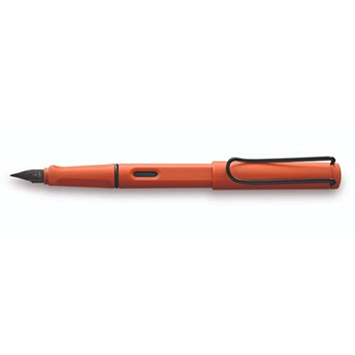 LAMY 1235677 Safari 41 - Pluma estilográfica moderna en color terracota con mango ergonómico y diseño intemporal, grosor de la pluma F