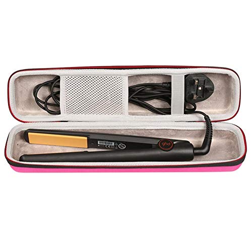 Lankater Estuche De Viaje Difícil para Plancha De Pelo Ghd Styler Oro V Classic (Accesorios No, Rojo Color De Rosa)