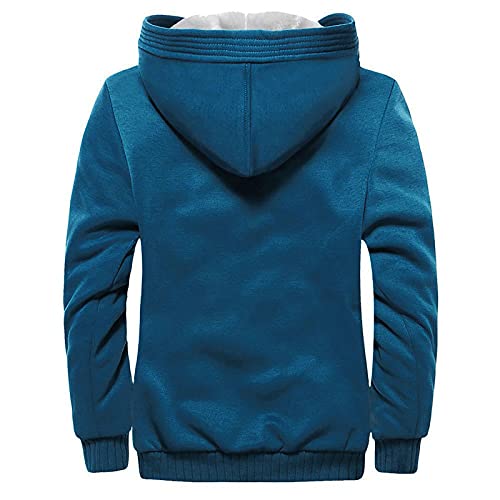 LAOSU Chaqueta de deporte para hombre, talla grande, con cremallera, talla M-5XL, 14-azul, XXXXL