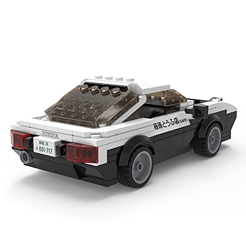 LDB SHOP Juego de construcción de coche para Initial D, C55014W, 280 bloques de construcción para coche deportivo, 1:24 técnico, modelo de coche de carreras compatible con Lego Technic