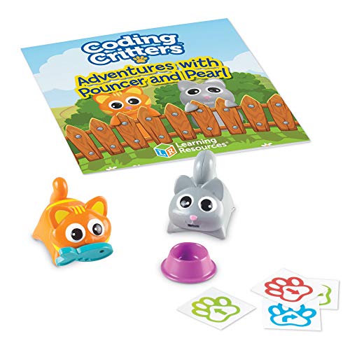 Learning Resources- Pareja de Mascotas aventureras de Coding Critters Pouncer y Pearl (LER3091)