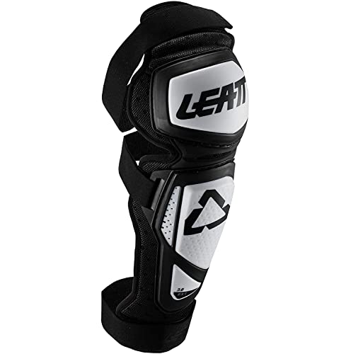 Leatt La genouillère/Tibia 3.0 EXT UNE excellente Protection testée et certifiée CE. Elle EST entièremet adaptée à la Pratique du VTT. Rodilleras, Unisex Adulto, Blanco/Negro, XXL