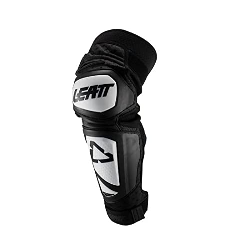 Leatt La genouillère/Tibia 3.0 EXT UNE excellente Protection testée et certifiée CE. Elle EST entièremet adaptée à la Pratique du VTT. Rodilleras, Unisex Adulto, Blanco/Negro, XXL