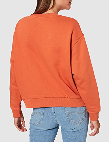 Lee Crew Sudadera Mujer, Naranja (Desert Orange), Small