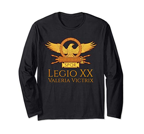 Legio XX Valeria Victrix - Ancient Rome Legion Aquila SPQR Manga Larga