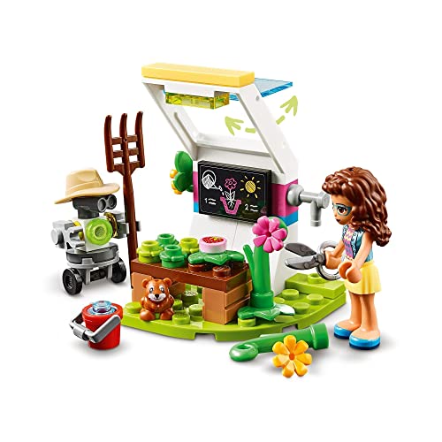 LEGO 41425 Friends Huerto de Flores de Olivia Juguete de Construcción para Niños y Niñas 6 años con Mini Muñeca