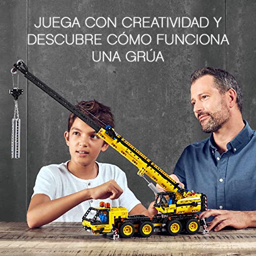 LEGO 42108 Technic Grúa Móvil, Camión de Juguete para Niños 10 Años, Vehículo de Construcción, Regalo Original