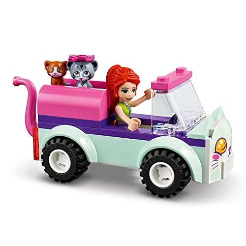 LEGO Friends 41439 Peluquería Felina MóvilCoche de Juguete para Niños y Niñas de 4 años con Gatitos y Mini Muñecas