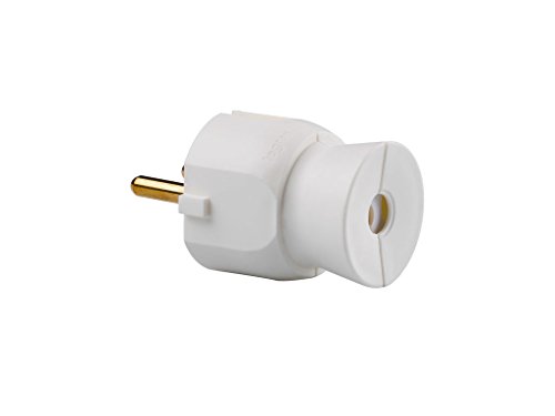 legrand 050187 Enchufe con Cabezal Móvil Orientable, 3680 W, 230 V, Blanco