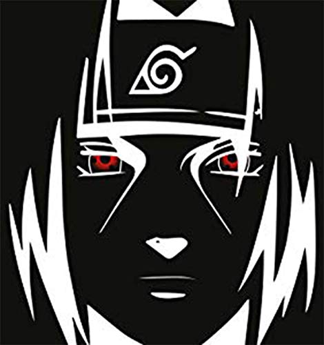 Lentillas de color rojo negro Sasuke 1 par. Para Halloween Carnaval,cosplay de anime, gratis estuche de lentillas sin graduación