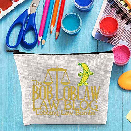 LEVLO Desarrollo arrestado cosméticos maquillaje bolsa arrestado fanáticos del desarrollo regalo The Bob Loblaw Ley Blog Lobbing Law Bombs maquillaje cremallera bolsa bolsa para mujeres niñas