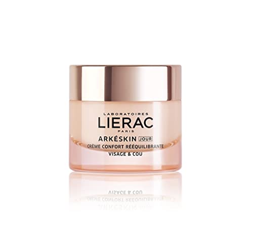 Lierac Arkéskin - Crema Giorno Confort Riequilibrante Viso E Collo, Almond, 50 Mililitro