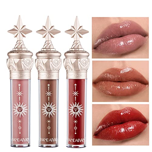 Lifter Gloss hidratación duradera y labios rellenos, Brillar de cristal Gloss Labios, Lip Plumper Impermeable Larga Suave, Ultrahidratante, De aspecto más completo Maquillaje (01)