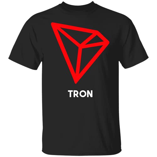 Limited TRON Criptomoneda TRON TRX Crypto Related T-Shirt, Negro, L