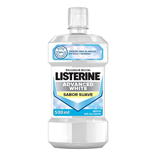 Listerine Enjuague Bucal, Blanqueador Avanzado 500 ml