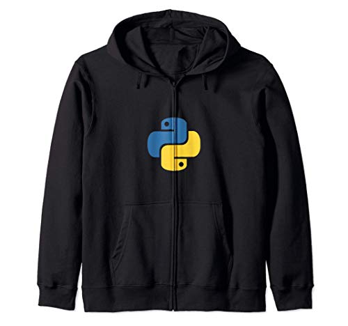 Logotipo oficial de Python para desarrolladores Sudadera con Capucha