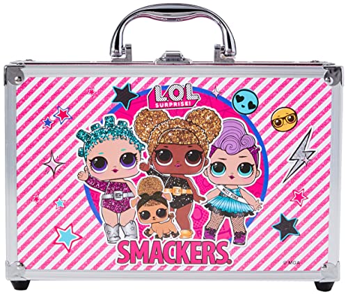 L.O.L. Surprise Train Case - Set de Maquillaje para Niñas - Moderno y Colorido con Maquillaje para Niñas, Kit de Manicura y Accesorios - Regalo para Niñas